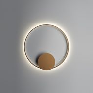 ANNAUX Filigrane Ring-Deckenleuchte Bronze Ringfrmige LED Wandleuchte mit 80 cm Durchmesser.