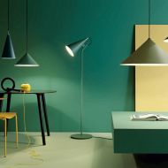 JEENA Moderne Pendelleuchte mit Kegelschirm Leuchten Serie JEENA in tollen Farben.