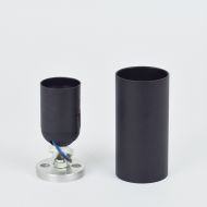 FAT Zylindrische Lampenhalterung aus Metall Einfacher Aufbau mit Gewinde zur Montage.