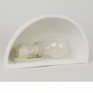 EVI wall light half shell Ausfhrung mit Standard E27 Fassung.