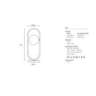 ABBACUS High table lamp in matt gold Dekorative Stehleuchte Abmessungen.