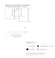 RINGS Ring LED Design Hngeleuchte - flchig Abmessung der Ring LED Leuchte.