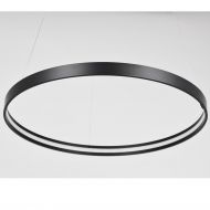 RINGS Ring LED Design Hngeleuchte - flchig Ring-Hngeleuchte in 50 cm, Schwarz.