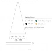 RINGS Ring LED Design Hngeleuchte Abmessung der Ring LED Leuchte.