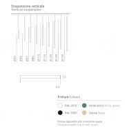 RINGS Ring LED Design Hngeleuchte - vertikal Abmessung der Ring LED Leuchte.