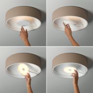 WELL Innovative Design Deckenleuchte Design Deckenleuchte mit drehbarem LED Panel.