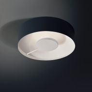 WELL Innovative Design Deckenleuchte Leuchten Korpus aussen in matt Schwarz.