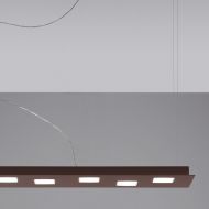 CARTER LED Hngeleuchte Broleuchte in der Oberflche Corten (Rot-Braun).