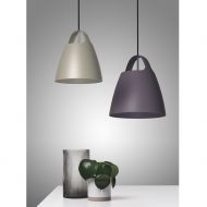 BELCANTO Farbige Metall-Pendelleuchte Pendelleuchte in Sparrow (gedecktes Violett).