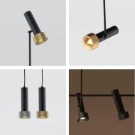 FOCUS Design Spot Wandleuchte Weitere Farbgebungen des Focus-Schirms.