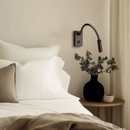 NIEKA Flexible Design Wandleuchte Flexible Leseleuchte am Bett.