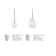 GILKA Nostalgische Pendelleuchte mit Opalglas Opalglas Pendellampe in drei Gr��en.