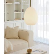 GILKA Nostalgische Pendelleuchte mit Opalglas Warm-weies Licht fr das Wohnzimmer.