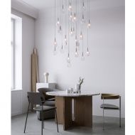 SOAP MINI Kaskaden Leuchte mit 3 Pendeln Dekorative: Mehrflammige Kaskade zur Beleuchtung des Esstisches.