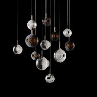 DARK & BRIGHT STAR Hochwertige Design Glasleuchte Dark & Bright Star als Konstellation.