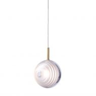 DARK & BRIGHT STAR Kaskaden Leuchte mit 3 Pendeln Hochwertiges Lampenglas in Klar/Satiniert.