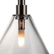 SOAP MINI Kleine hochwertige Glas-Leuchte Minimalistische Halterung in Anthrazit.