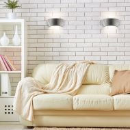 SOFFA LED Halbrunde Wandleuchte aus Leichtbeton Atmosphrische Beleuchtung mit modernem Charakter.