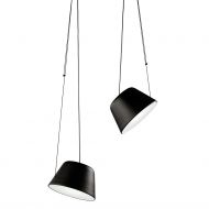 MAGNUS Modern pendant luminaire with 1 to 6 adjustable luminaires in matt lacquer finish Praktische Lichtlenkung und modernes Design.