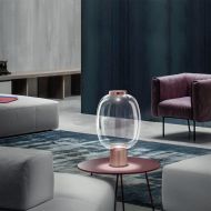 RIFLESSO Farbige Glas-Tischleuchte Besondere Glas-Tischleuchte fr zeitgeme Interieurs.