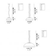 INFINITA Hngeleuchte mit rundem Opalschirm Abmessungen der Hngeleuchte.