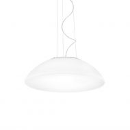 INFINITA Hngeleuchte mit rundem Opalschirm Groe Glasleuchte zur Beleuchtung von Esstischen.