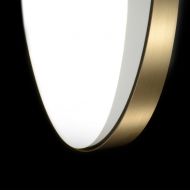 LOOLA Groe LED Deckenleuchte Deckenhalterung in Messing, groer Difffusor aus Plexiglas.