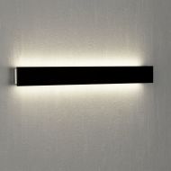 ESPADA Elegante LED Wandleuchte Lange Wandleuchte mit schwarzer Blende.