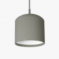 DUO Pendelleuchte in Betongrau oder Azurblau Pendelleuchte Betongrau und Wei.