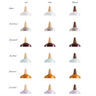 EIKON CIRCUS Large pendant light made of wood and metal Alle Schrimfarben und Holzarten der Leuchte.