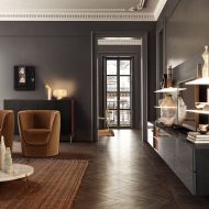 LEGR Glas-Tischleuchte mit LED in zwei Gren Schnes und harmonisches Licht.