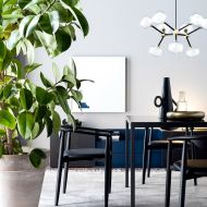 NABILA Moderner Kronleuchte 9-flammig Besondere Tisch-Hngeleuchte im eleganten Italienischen Design.