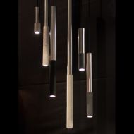 KNALLA 33 Zylindrische Pendellampe aus Beton und Metallelement Leuchten Serie KNALLA. Stab-Hngeleuchten in 6 Lngen.