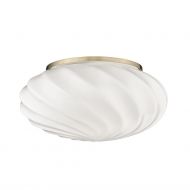 SWING Geschlossene Deckenleuchte aus Glas Ein Lampenglas wie ein Sahnehubchen.