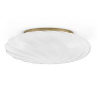 SWING Geschlossene Deckenleuchte aus Glas Lampenglas opal wei� - unbeleuchtet.