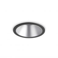 PLAY ROUND Einbaustrahler rund Einbaustrahler  8,5 cm, Schwarz/Chrom.