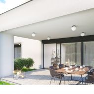 STELLA LED Kugelglas Deckenleuchte Die LED Deckenleuchte fr den Auenbereich geeignet.