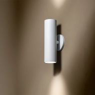 FUNNEL Moderne Spot-Wandleuchte 2-flammig 2-flammige Wandleuchte in Wei.