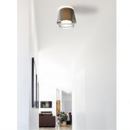 ALEVE Design Deckenleuchte mit Textil-Diffusor Geschmackvolle Design Leuchte fr den Wohnbereich.