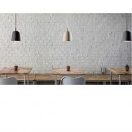 CLAVIO S Design Pendelleuchte mit Keramik-Schirm Moderne Design Pendelleuchte zur Beleuchtung im Caf.