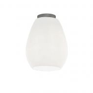 BAGAN Kleine Deckenleuchte mit farbigen Glasschirm Kleine Deckenlampe aus hochwertigem Opalglas