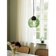 BACCIO Pendelleuchte mit farbigen Glas Pendelleuchte mit grnem Lampenglas.