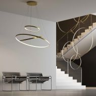 RINGS Ring LED Design Hngeleuchte Messing Hochwertige Design Leuchten Serie aus Italien.