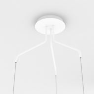 ICE BRIGHT 3-light cascade luminaire Deckenteil in matt Wei.