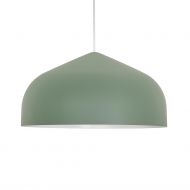 DIELO Farbige Pendelleuchte Salbeigrner Schirm mit  43 cm Durchmesser.