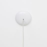 DIELO Farbige Pendelleuchte Schlichter Deckenbaldachin in matt Wei.