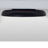 ZERIO Flache Design Deckenleuchte dimmbar Groe, helle und dimmbar Deckenlampe in Schwarz.