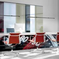 MAGNA Lange schmale LED Linien-Pendelleuchte Stattliche 209 cm Lange Design Hngelleuchte.