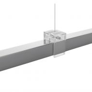 MAGNA Lange schmale LED Linien-Pendelleuchte Oberflche Aluminium Natur.