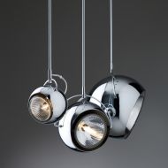 BELUGA Filigree pendant light chrome Italienische Pendelleuchte in drei Gren.